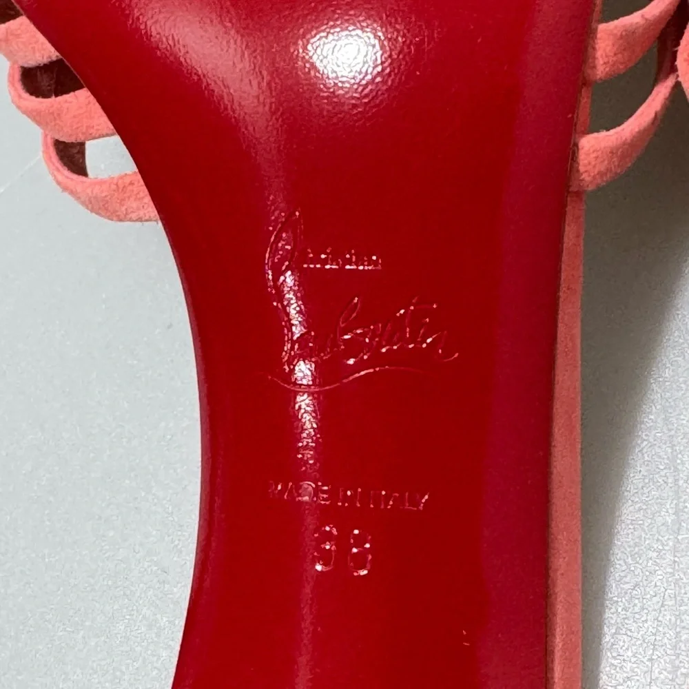 Christian Louboutin Belbrossa Pompom Sandals Women’s Size EU 38/US 8 - Picture 6 of 8